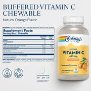 Solaray Vitamin C485 Chewable Orange 100 CT
