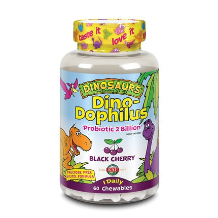 Kal Dinodophiles 60 Dinosaurios Masticables Cereza