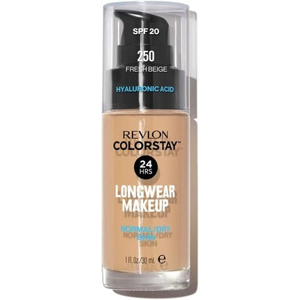 Revlon ColorStay Liquid Foundation Makeup for Normal/Dry Skin SPF 20 Medium-Full Coverage 30ml Fresh Beige