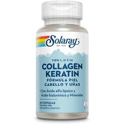 Solaray Collagen + Keratin Type I, II & III 60 Capsules