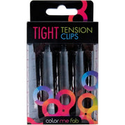 Framar Black Tight Tension Clips Set of 4 Professional Hair Clips for Styling - Extra Tight and Durable