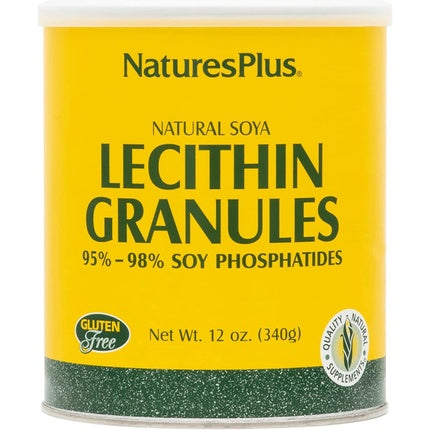 NaturesPlus Lecithin Granules 95% Soy Phosphatides 12oz Powder Supplement