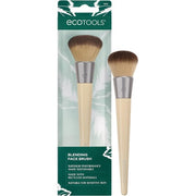 EcoTools Blending Face Makeup Brush for Liquid & Cream Foundation, Bronzer, & Blush - Dense Synthetic Bristles - Eco Friendly Cruelty-Free Vegan