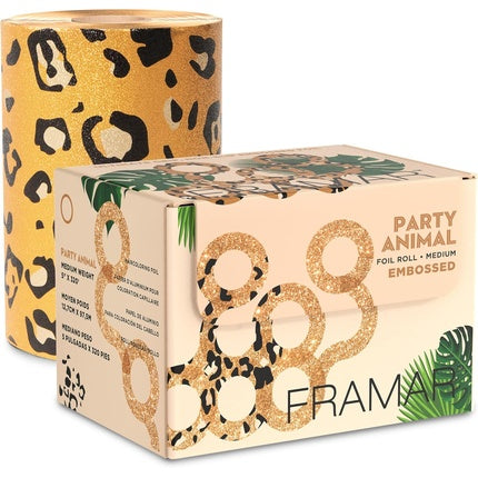 Framar Leopard Embossed Roll Hair Foil for Highlighting 320F