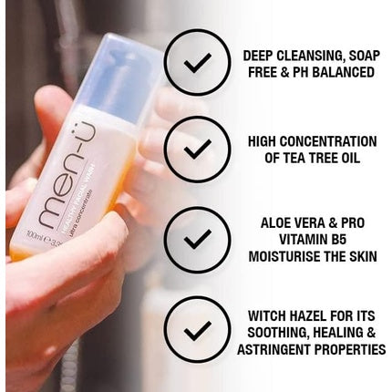 men-u Healthy Facial Wash Buddy Tube UltraConcentrate Healthy Face Cleanser 15ml