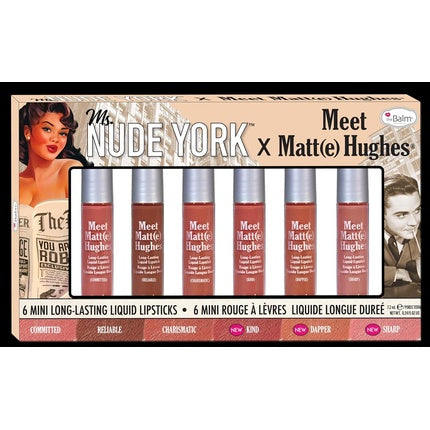 Meet Matte Hughes Liquid Lipstick Set by the Balm for Women 6 Pc 0.04oz Lipstick - Pack of 6