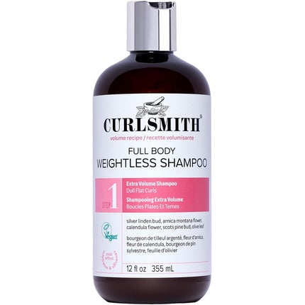 Curlsmith Full Body Weightless Cleanser Volumizing Shampoo for Wavy and Curly Hair
