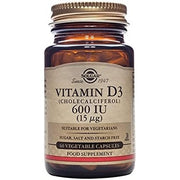 Solgar Vitamin D3 600 IU Vegetable Capsules 60 Count