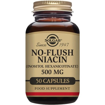 Solgar No-Flush Niacin 500mg 50 VCaps