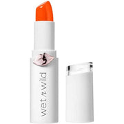 wet n wild Megalast Lipstick Moisturizing Lipstick with Micro-Beads Natural Seaweed Coenzyme Q-10 Vitamin A & E Tangerine Shine Finish