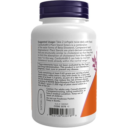 Now Foods Beta-Sitosterol Plant Sterols 90 Softgels