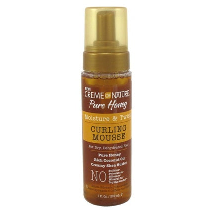 Creme of Nature Pure Honey Curling Mousse 7oz Pump - Pack of 3