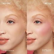 NYX PROFESSIONAL MAKEUP Buttermelt Powder Blush Fade and Transfer-Resistant Blush Vegan Formula Butta Together 02 0.17 Ounce