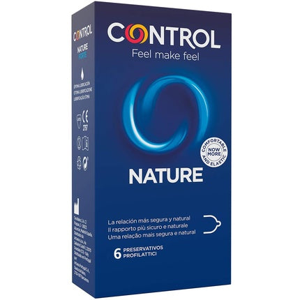 CONTROL Nature Condoms For Safe Sex and Natural Pleasure - Pack of 6