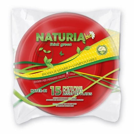 PIATTI 15 PZ PIANI ROSSO