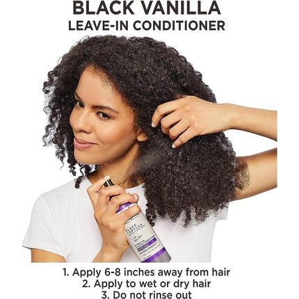 Carol's Daughter Black Vanilla Moisture & Shine Leave In Conditioner for Dry and Dull Hair with Aloe, Vitamin B5, and Wheat Protein 8 fl oz