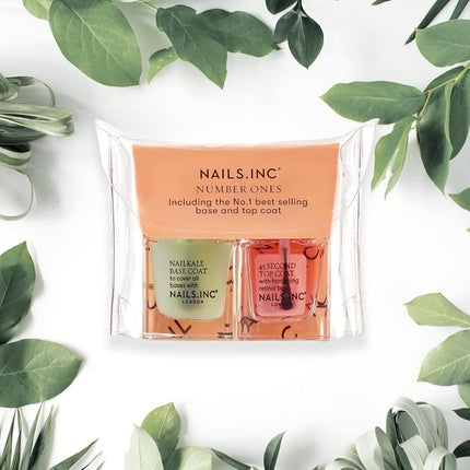 Nails Inc Number Ones Base and Top Coat Minis Duo 2x 5ml
