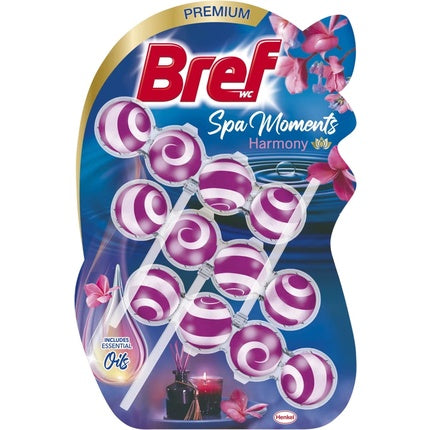 Henkel Bref Toilet Bowl Cleaner Spa Moments Harmony Balls 3x50g 9