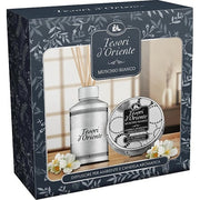 Tesori D'Oriente White Musk Diffuser With Fragrant Sticks - 250 Ml Candle 109 G