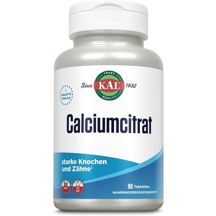 Kal Calcium Citrate 1000mg 90 Tablets