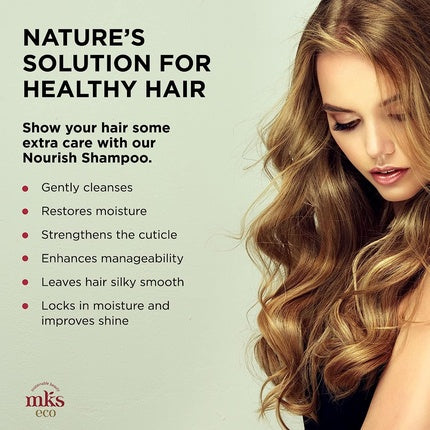 MKS Eco Nourish Shampoo Original Scent 10 fl oz - Moroccan Argan Oil and Hemp Seed Oil