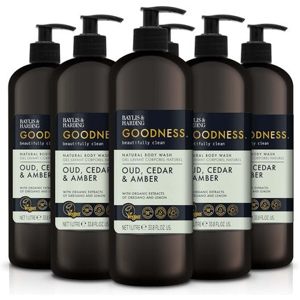 Baylis & Harding Goodness Oud Cedar & Amber Body Wash 1L