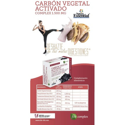 Nature Essential Complex Activated Charcoal 60 Capsules
