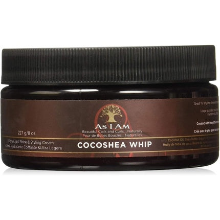 As I Am CocoShea Whip Ultra Light Hydrating and Styling Cream 227g 8 oz