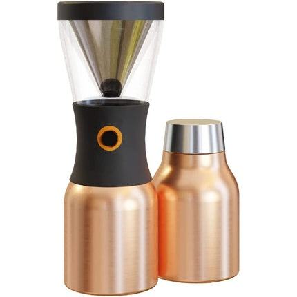 Asobu Coldbrew Portable Cold Brew Coffee Maker With A Copper Insulated 40oz