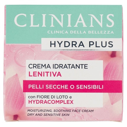 Clinians Hydra Plus Moisturizing Cream For Dry Or Sensitive Skin 50 Ml