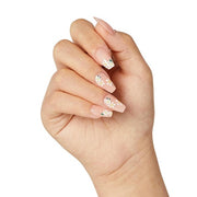 KISS Voguish Fantasy Press-On Nails Light Nude Medium Size Coffin Shape Includes 28 Nails 2G Glue 1 Manicure Stick 1 Mini File