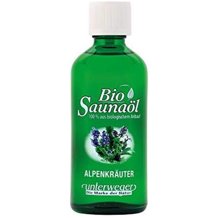 Unterweger Organic Sauna Oil Alpine Herbs 100ml with Pure Essential Oils
