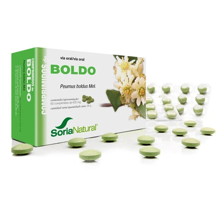 Soria Boldo 600 Mg 60 Tablets Herbal Supplement