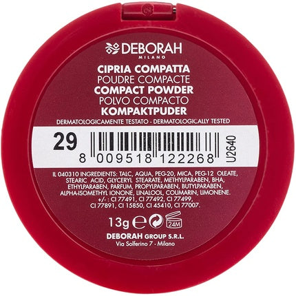 Deborah Milano La Cipria Light Matte Compact Face Powder 5.3g