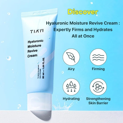 Tia'm Tiam Hyaluronic Moisture Revive Cream Face Moisturiser for Dry Skin