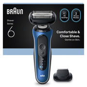 Braun Series 6 Electric Shaver With 1 Attachment Blue