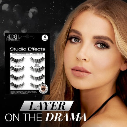Ardell Studio Effects Demi Wispies False Eyelashes Custom Layered Wispy Lashes