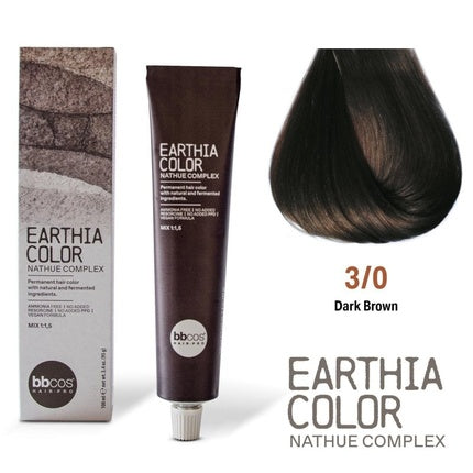 Bbcos Earthia Color Nathue Complex 30 Dark Brown 100ml Permanent Hair Color
