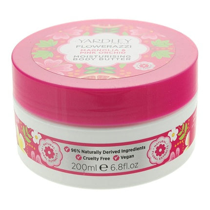 Yardley Flowerazzi Magnolia Pink Orchid Body Butter 200ml For Women