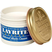 Layrite Natural Matte Cream 120g Medium Hold Water Soluble Matte Finish Mild Cream Soda