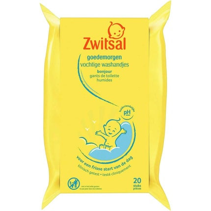 Zwitsal Good Morning Moist Washcloths 20pcs