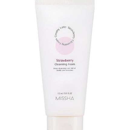Missha Creamy Latte Cleansing Foam Strawberry