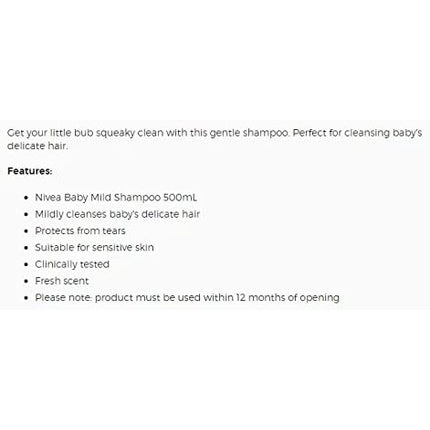 Nivea Baby Mild Shampoo 500ml