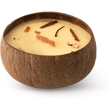 Tropicandle Apple & Cinnamon Scented Candle - Wooden Wick, 350 ml