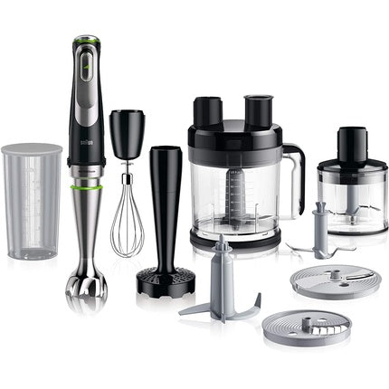 Braun Multiquick 9 Mq 9187xli Hand Blender 1200 Watt, Black/Stainless Steel & 3-In-1