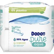 Dodot Aqua Pure Baby Wipes - Pack Of 2, 144 Units, No Perfume, No Alcohol
