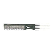 Eurostil Eurostil 5 Metal Teeth Special Comb Black