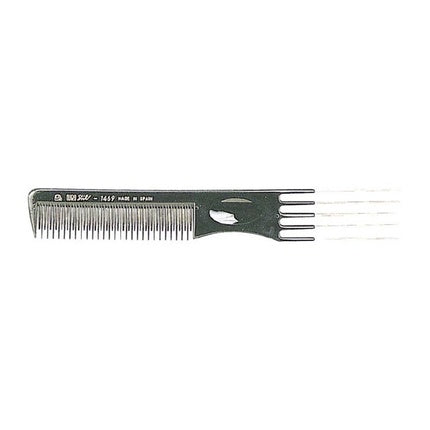 Eurostil Eurostil 5 Metal Teeth Special Comb Black