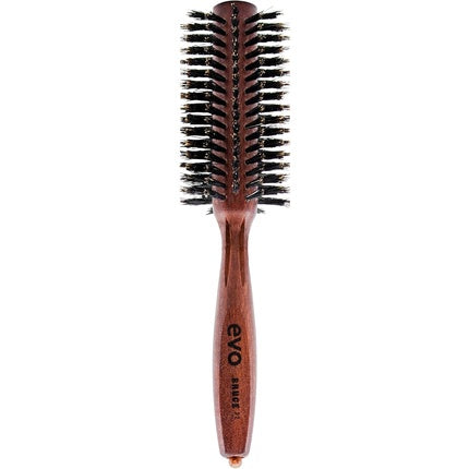 Evo Bruce Natural Radial Hair Brush - Bristle Brush for Styling and Polishing