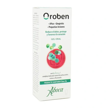 Aboca Oroben Oral Gel For Canker Sores Gingivitis And Mouth Ulcers 15ml